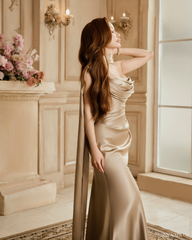 Odile Silk dress - Beige