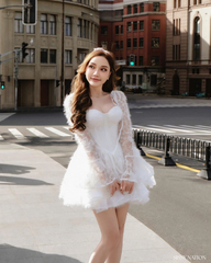 Clover Corset Mini dress - White