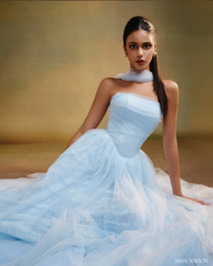 Amelia Corset dress - Pastel blue