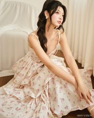Our Melody Corset Dress - Pink floral