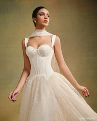 Moonlight Sonata Corset dress - Beige