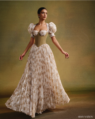 Forbidden Corset Pleated dress - Floral