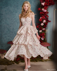 Our Melody Corset dress - Pink floral