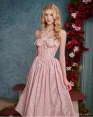 Secret Garden Corset dress - Gingham