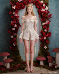 Katherine Corset set - Lilac floral