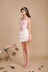 French Lover Corset Top (Gingham) - My Dear Skirt