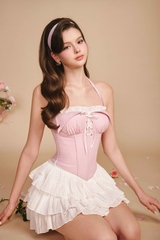 French Lover Corset Top (Gingham) - My Dear Skirt