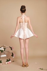 French Lover Corset Top (Pink Floral) - Bae Short