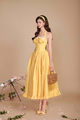 Secret Garden Corset Dress - Yellow