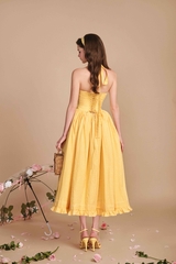 Secret Garden Corset Dress - Yellow
