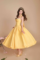 Secret Garden Corset Dress - Yellow