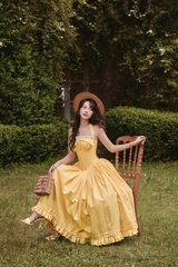 Secret Garden Corset Dress - Yellow