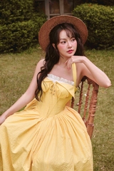 Secret Garden Corset Dress - Yellow