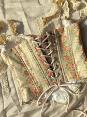 Cotton Floral Corset Top