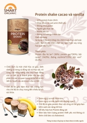 Protein shake cacao và vanilla 500g