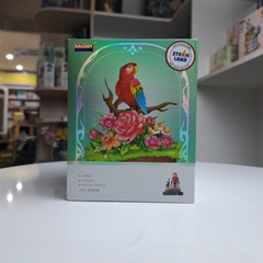BALODY-16390 Đồ chơi lắp ráp có hộp mica chống bụi Chú vẹt ngộ nghĩnh