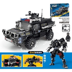 Bộ Lắp Ráp 2in1 Robot Xe Chở Quân SWAT - KAZI 67305