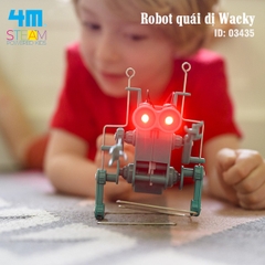 Đồ chơi (Giáo Dục STEM, Độ tuổi 5+) Robot quái dị Wacky - 4M (Đồ chơi Khoa học, Lắp ráp)