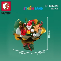 Bó hoa lego mừng Noel
