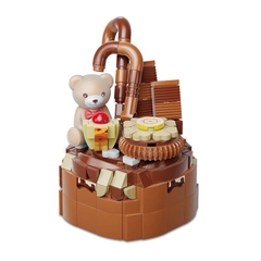 KAIDO-KD99029 Đồ chơi lắp ráp Gấu Teddy bánh Sô cô la