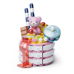 KAIDO-KD99030 Đồ chơi lắp ráp Gấu Teddy bánh Dâu tây mật ong