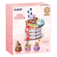 KAIDO-KD99030 Đồ chơi lắp ráp Gấu Teddy bánh Dâu tây mật ong