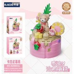 KAIDO-KD99031 Đồ chơi lắp ráp Gấu Teddy bánh Chanh leo đậu xanh