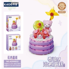 KAIDO-KD99032 Đồ chơi lắp ráp Gấu Teddy bánh Việt quất hương dâu