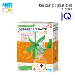 Đồ chơi (Giáo Dục STEAM, Độ tuổi 5+) Cối xay gió phát điện - 4M (Đồ chơi Khoa học, Lắp ráp)
