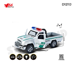 MY66-D1211J Xe hợp kim tỷ lệ 1:32 Mẫu xe tải nhỏ cảnh sát loại A