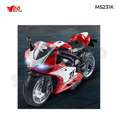 MY66-M5231K Mô tô hợp kim tỷ lệ 1:12 mầu đỏ