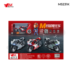 MY66-M5231K Mô tô hợp kim tỷ lệ 1:12 mầu đỏ