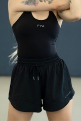 Quần Short Thể Thao 2 Lớp ANYWEAR - Xanh Đen