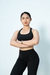 Áo Bra Thể Thao Tập Gym Có Mút Ngực Dáng Racerback - The Noir
