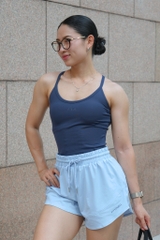 Quần Short Thể Thao 2 Lớp ANYWEAR - Xanh Đen