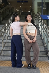 Quần Dài Nỉ Ống Suông FITMODE - Nâu