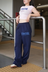 Quần Dài Nỉ Ống Suông FITMODE - Xanh Navy