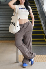 Quần Dài Nỉ Ống Suông FITMODE - Nâu