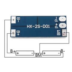 Mạch Bảo Vệ Pin Li-Ion 18650 2S 8.4V mới và tháo khối
