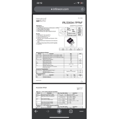 Mosfet IRL40SC228 7P IRLS 3034 7P dùng làm máy hàn cell siêu tụ