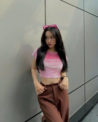 Áo Croptop Nhung HIGHER