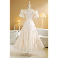 Đầm Dài Xòe Thương Hiệu Sò Vintage