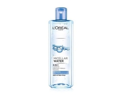 Nước tẩy trang giúp làm sạch sâu, loại bỏ bụi bẩn và lớp trang điểm 3-in-1 L'Oreal Paris Micellar Water 400ml (Màu Xanh Nhạt)