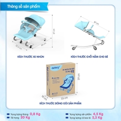 Xe Đẩy Cho Bé Tích Hợp Ghế Rung Nhún Autoru, Ghế Bập Bênh Cho Bé 0 tháng Đến 18 tháng