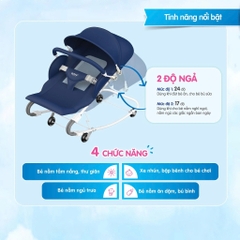 Xe Đẩy Cho Bé Tích Hợp Ghế Rung Nhún Autoru, Ghế Bập Bênh Cho Bé 0 tháng Đến 18 tháng