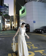 Chân váy linen 2 lớp có túi 2 bên thương hiệu Ladie studio