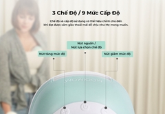 COMBO 1 CẶP MOOIMOM Máy Hút Sữa Không Dây Cao Cấp M3 - Wireless Electric Breast Pump M3 tặng kèm 2 phễu silicon hạ size