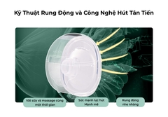 COMBO 1 CẶP MOOIMOM Máy Hút Sữa Không Dây Cao Cấp M3 - Wireless Electric Breast Pump M3 tặng kèm 2 phễu silicon hạ size