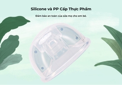 COMBO 1 CẶP MOOIMOM Máy Hút Sữa Không Dây Cao Cấp M3 - Wireless Electric Breast Pump M3 tặng kèm 2 phễu silicon hạ size