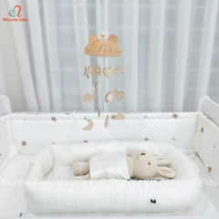 NÔI NGỦ CHUNG GIƯỜNG GOODNIGHT BABY MÀU TRẮNG